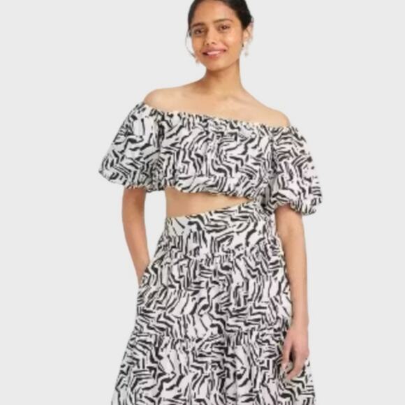 a new day Tops - Zebra Print Ruffled Blouse